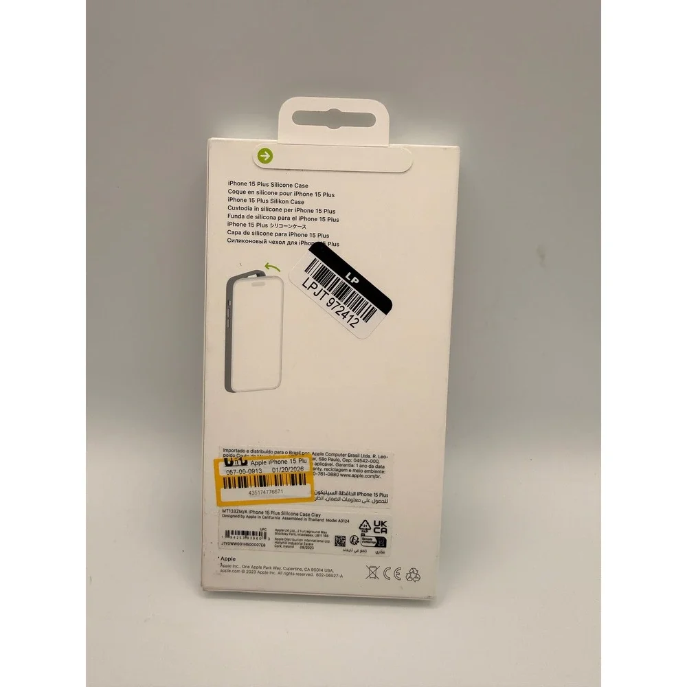 Apple Silicone Case iPhone 15 Plus Clay New MagSafe